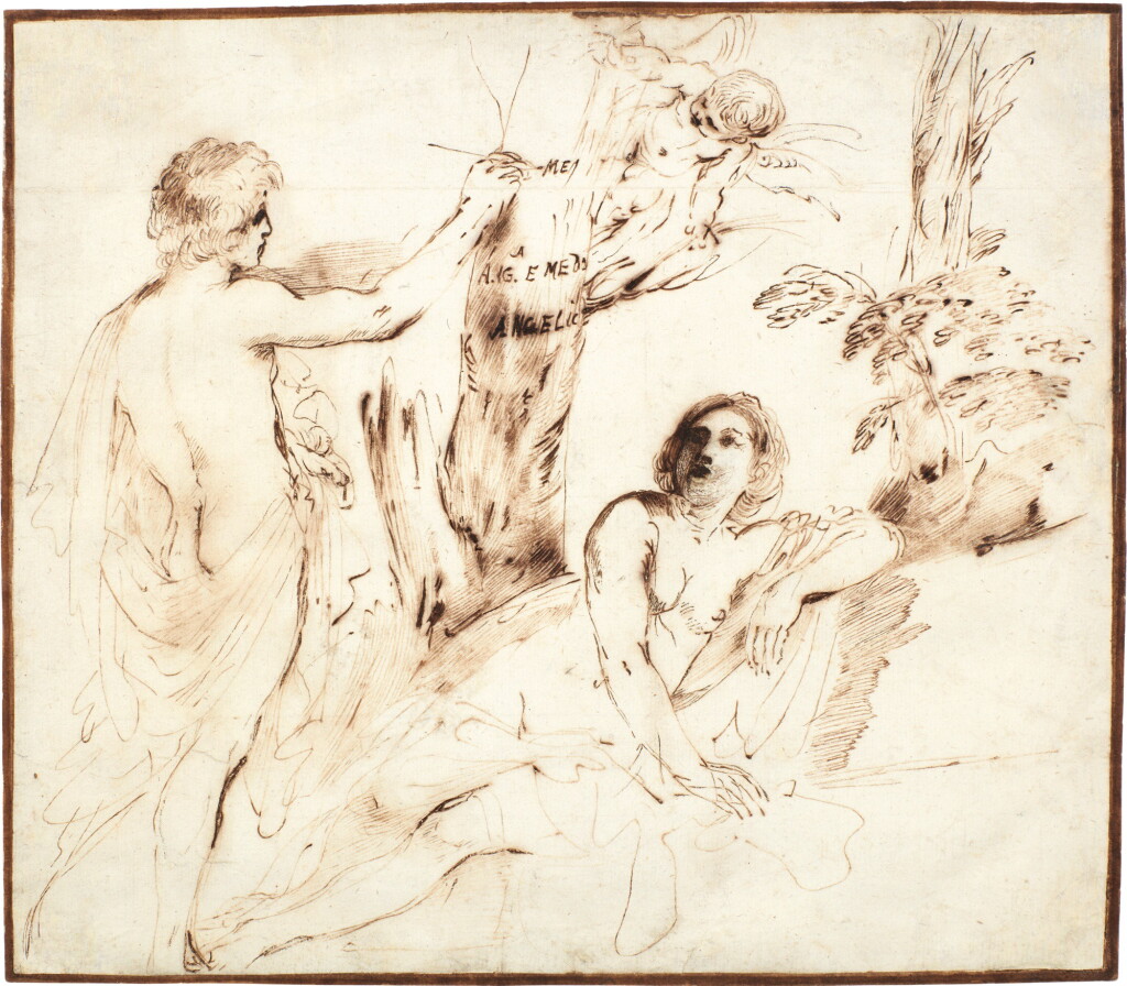View full screen - View 1 of Lot 44. GIOVANNI FRANCESCO BARBIERI, CALLED GUERCINO | ANGELICA AND MEDORO.