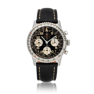 View full screen - View 1 of Lot 31. Navitimer Cosmonaute, Ref. 809 Stainless steel chronograph wristwatch with 24 hour dial Circa 1962.