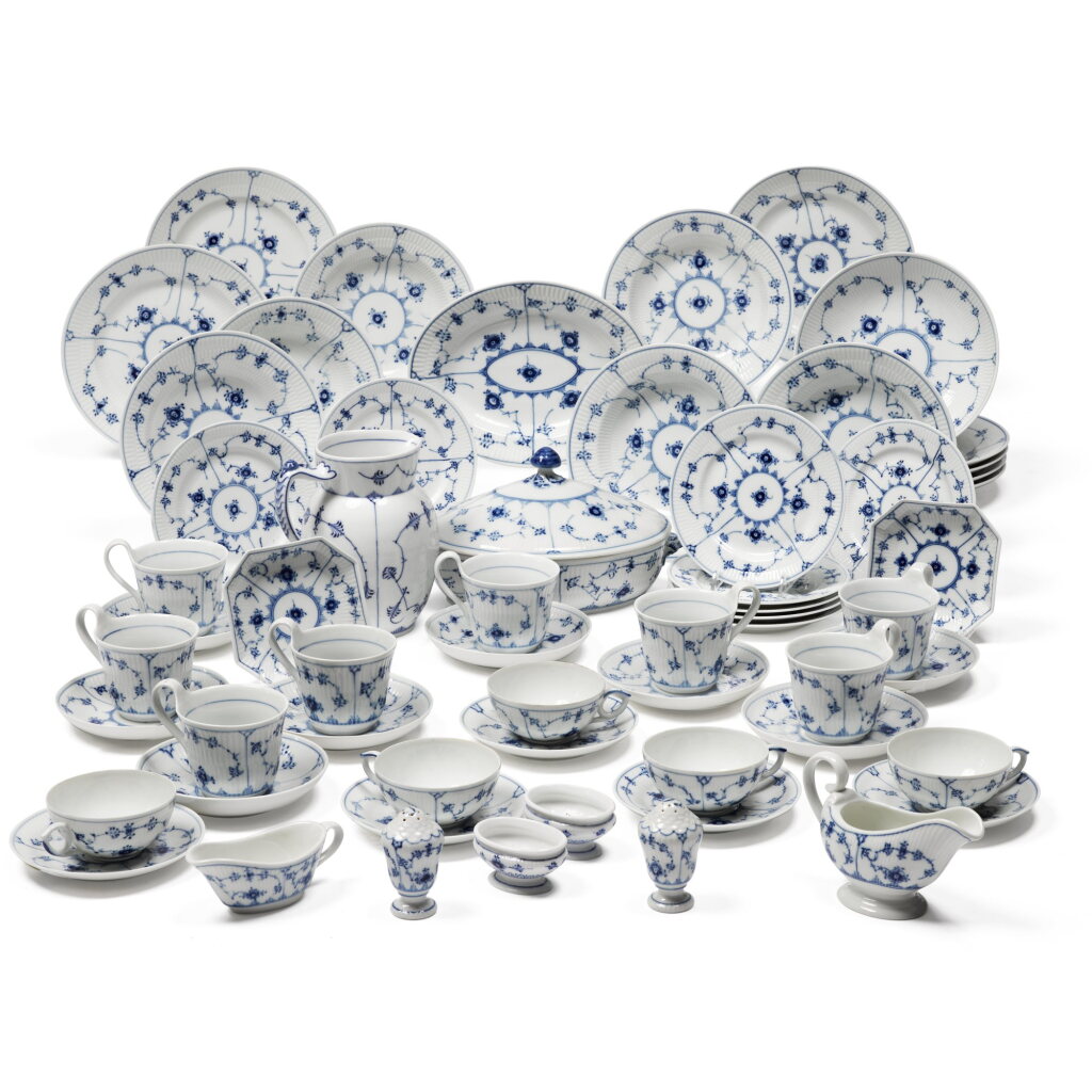 View full screen - View 1 of Lot 445. A Royal Copenhagen 'Blue Fluted' Service, 20th Century.