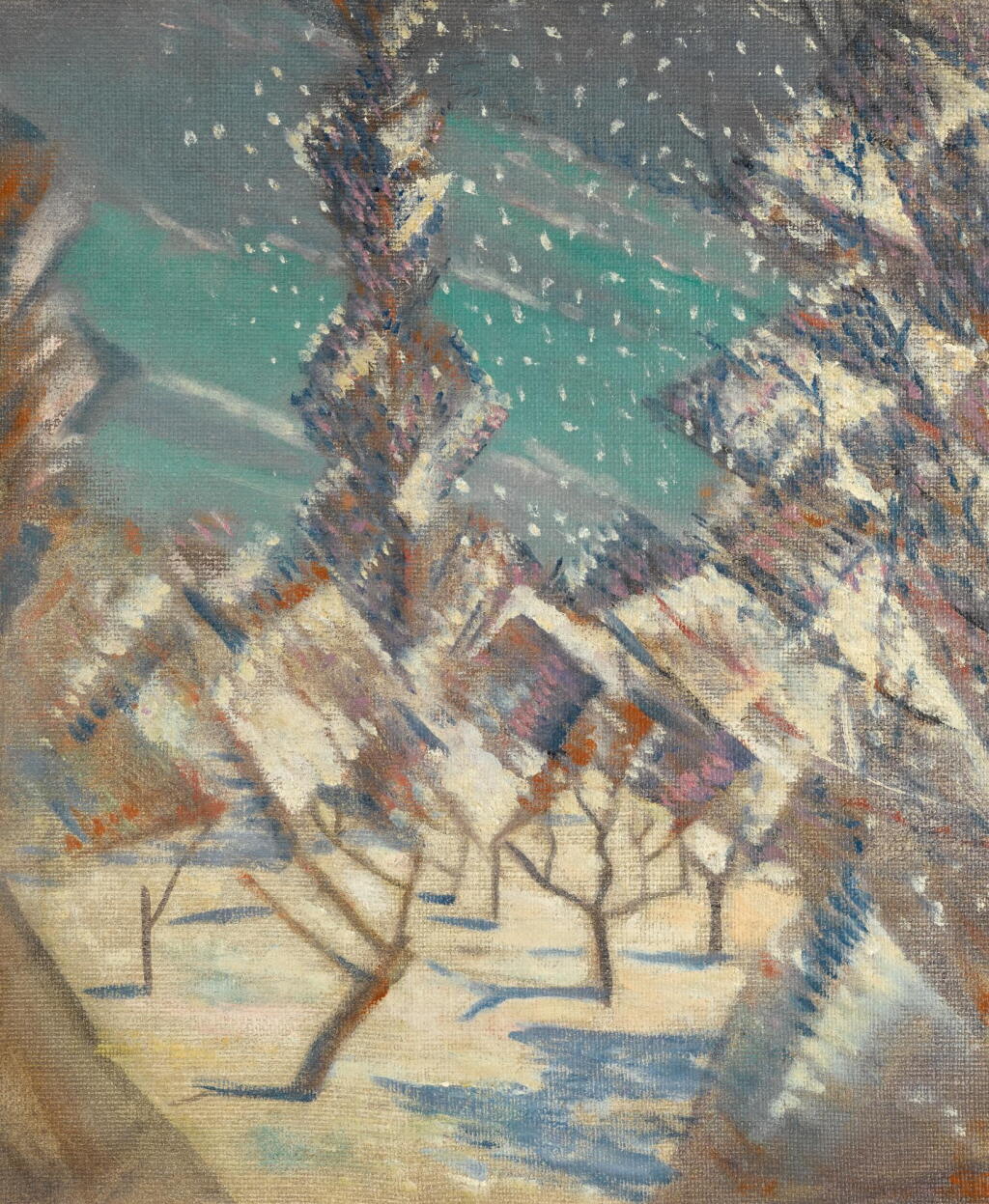 View full screen - View 1 of Lot 115. CHRISTOPHER RICHARD WYNNE NEVINSON, A.R.A. | THE FOUR SEASONS: WINTER.