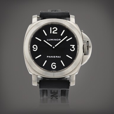 View full screen - View 1 of Lot 471. Luminor, reference PAM 00055, OP 6535 Montre bracelet en titane | Titanium wristwatch Vers 2001 | Circa 2001.