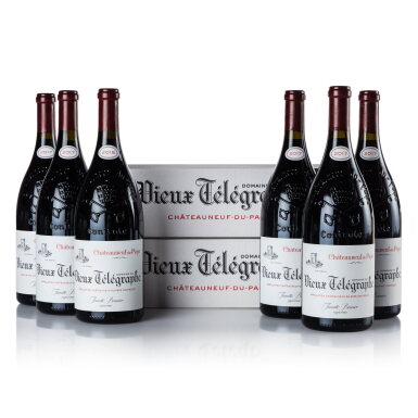 View full screen - View 1 of Lot 229. Châteauneuf du Pape, Vieux Télégraphe, 'La Crau' 2015/2017 (12 MAG).