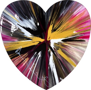 View full screen - View 1 of Lot 1079. Untitled (Heart Spin Painting) | 無題(心形旋轉畫).