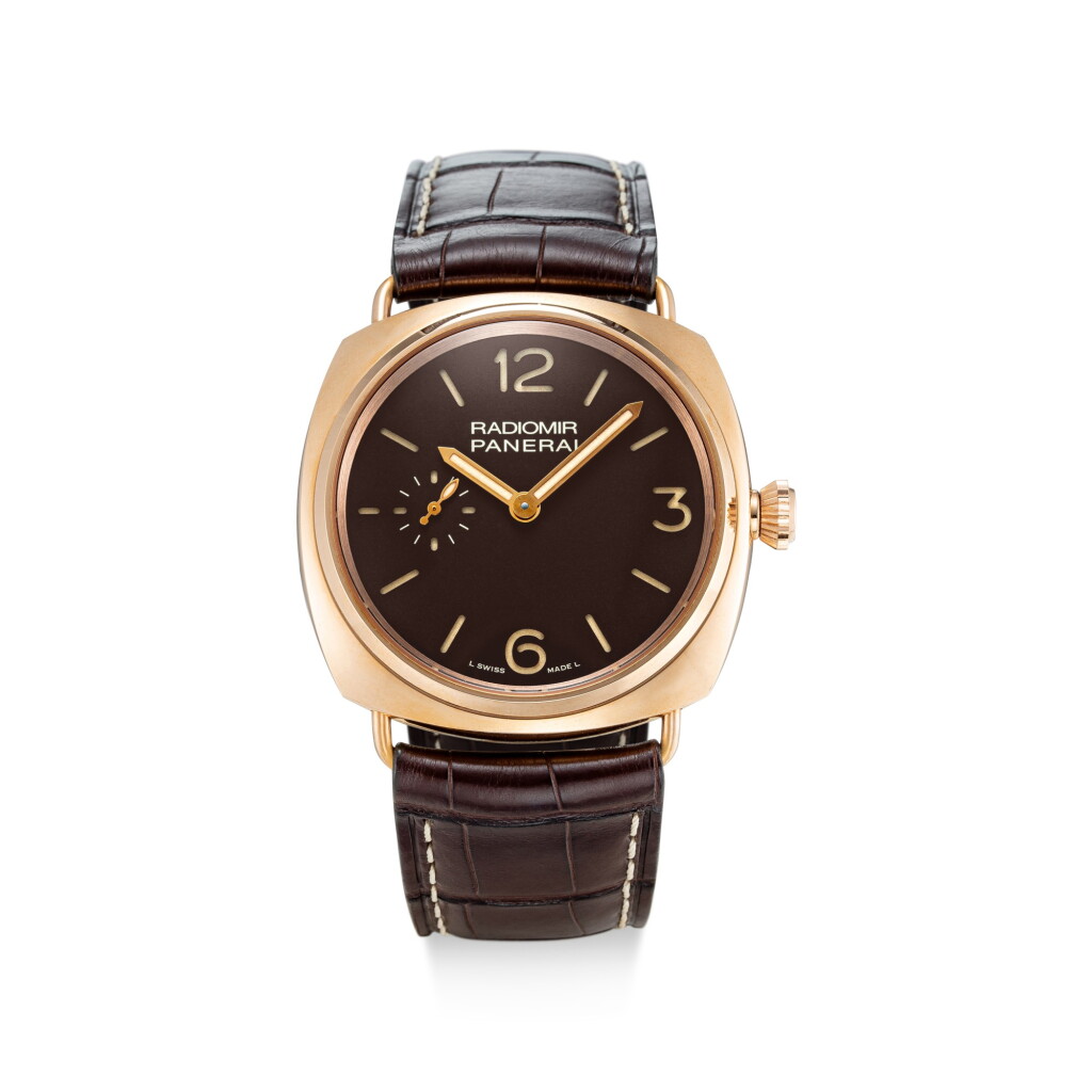 View full screen - View 1 of Lot 363. PANERAI | RADIOMIR, PAM 439 A LIMITED EDITION PINK GOLD WRISTWATCH, CIRCA 2012.