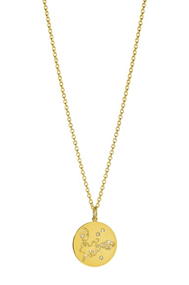View full screen - View 1 of Lot 1. 18 Karat Gold and Diamond 'Zodiac' Pendant-Necklace.