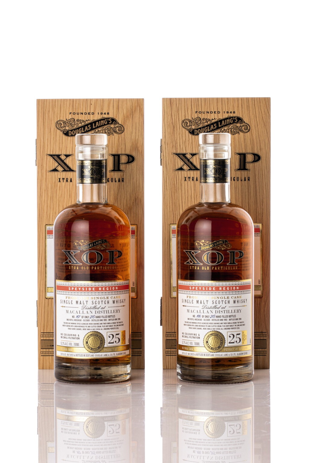 View full screen - View 1 of Lot 5527. Macallan Douglas Laing XOP 25 Year Old 52.5 abv 1993 (2 BT70).