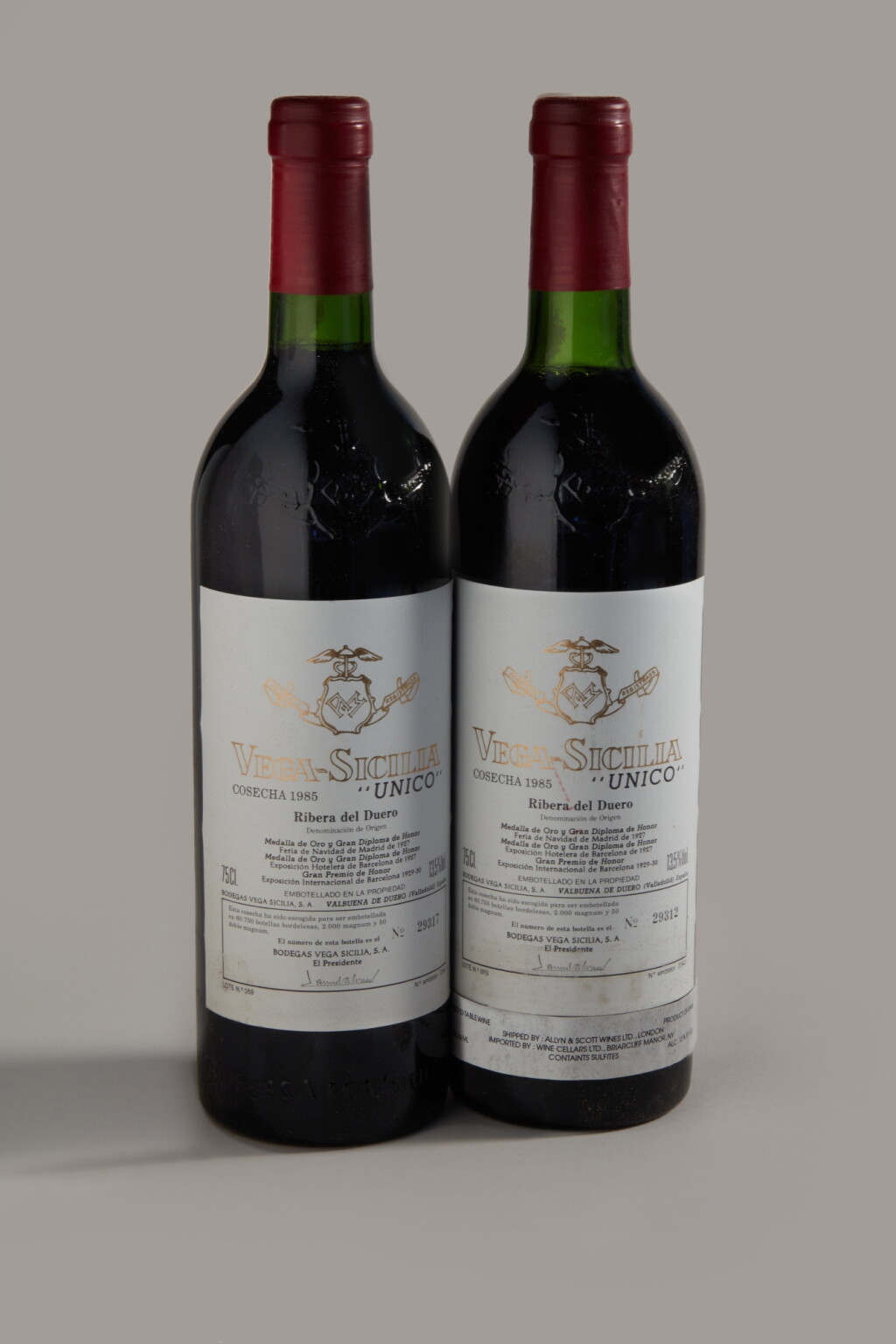 View full screen - View 1 of Lot 819. Vega Sicilia 'Unico' 1985 (5 BT).