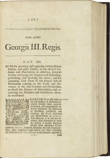 View full screen - View 1 of Lot 2204. An extensive and important collection of over 1,900 Acts of British Parliament, 1714–1789.