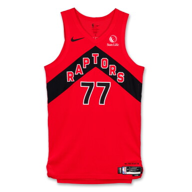 View full screen - View 1 of Lot 34. Jamison Battle Toronto Raptors 2025-2026 NBA Playoffs Eastern Conference Round 1 Game Worn Icon Edition Jersey | Game 1.