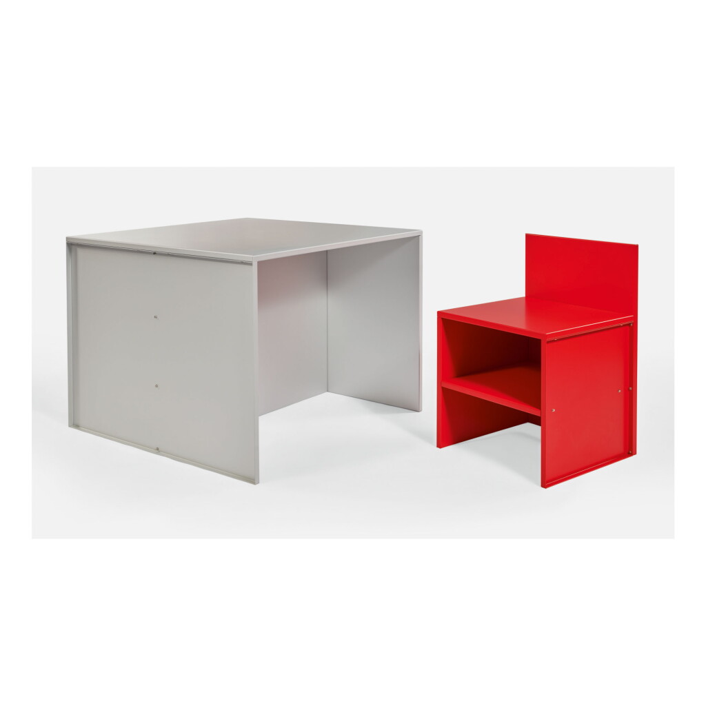 View full screen - View 1 of Lot 299. DONALD JUDD | TABLE AND CHAIR.