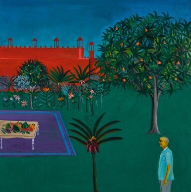 View full screen - View 1 of Lot 40. BHUPEN KHAKHAR | PORTRAIT OF SHRI SHANKERBHAI V. PATEL NEAR RED FORT.