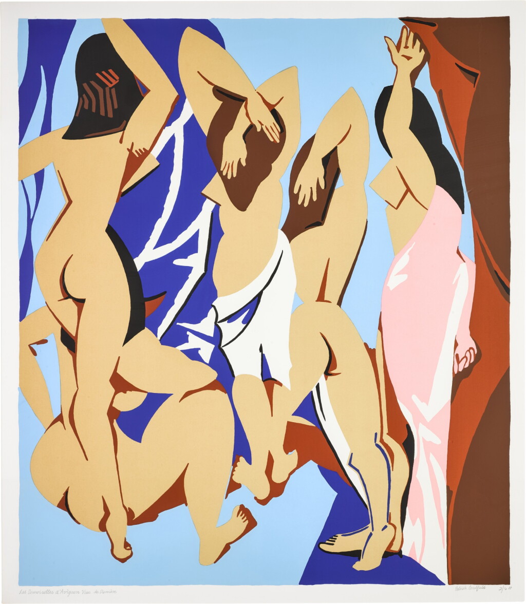 View full screen - View 1 of Lot 7. PATRICK CAULFIELD R.A | LES DESMOISELLES D'AVIGNON VUES DE DERRIÈRE (CRISTEA 90).