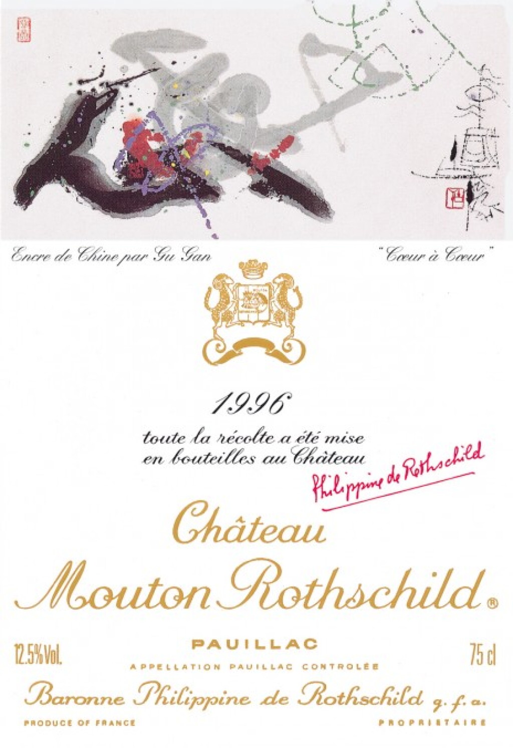 View full screen - View 1 of Lot 146. Château Mouton Rothschild "Vertical" (5 BT).