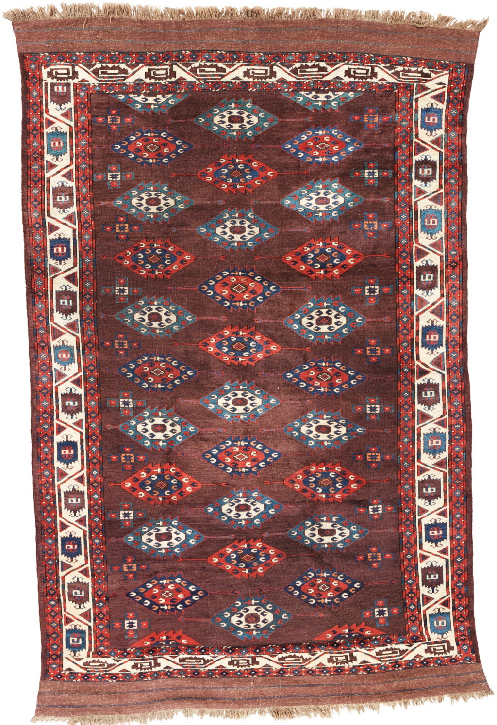 View full screen - View 1 of Lot 292. A 'C-GUL' MAIN CARPET, YOMUT CONFEDERATION, WEST TURKESTAN.