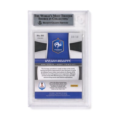 2018 Panini Prizm World Cup Prizms Gold #80 Kylian Mbapp 10/10 - BGS 2018 Panini Prizm World Cup Prizms Gold #80 Kylian Mbapp 10/10 - BGS