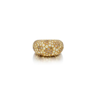 View full screen - View 1 of Lot 210. Colored Diamond and Diamond Ring, France.