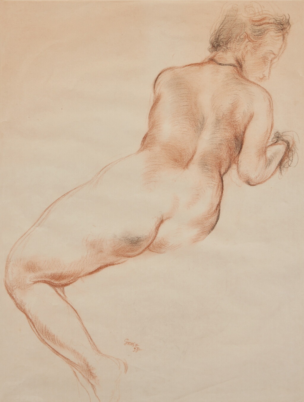 View full screen - View 1 of Lot 2226. Sitzender Akt (Seated Nude).