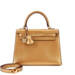 Kelly Chen's Collection: Limited Edition Gold Chèvre Metallic Kelly 25 Sellier Gold Hardware, 2005