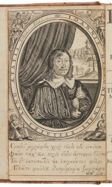 View full screen - View 1 of Lot 41. Milton, John | First collected edition of Milton's poems and the first to bear his name.
