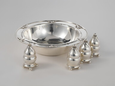 View full screen - View 1 of Lot 22. Set of Four Casters and Vegetable Dish.