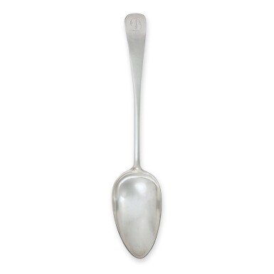 View full screen - View 1 of Lot 1801. AN AMERICAN SILVER TABLESPOON, PAUL REVERE, JR., BOSTON, CIRCA 1790.
