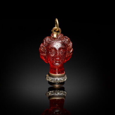 View full screen - View 1 of Lot 282. Head of a Roman Matron .