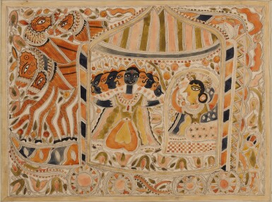 View full screen - View 1 of Lot 95. Sita Harana (Abduction of Sita).