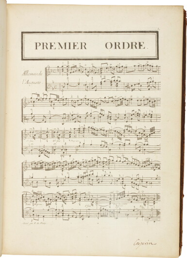 View full screen - View 1 of Lot 34. F. Couperin. Four editions of his keyboard works, c.1745.