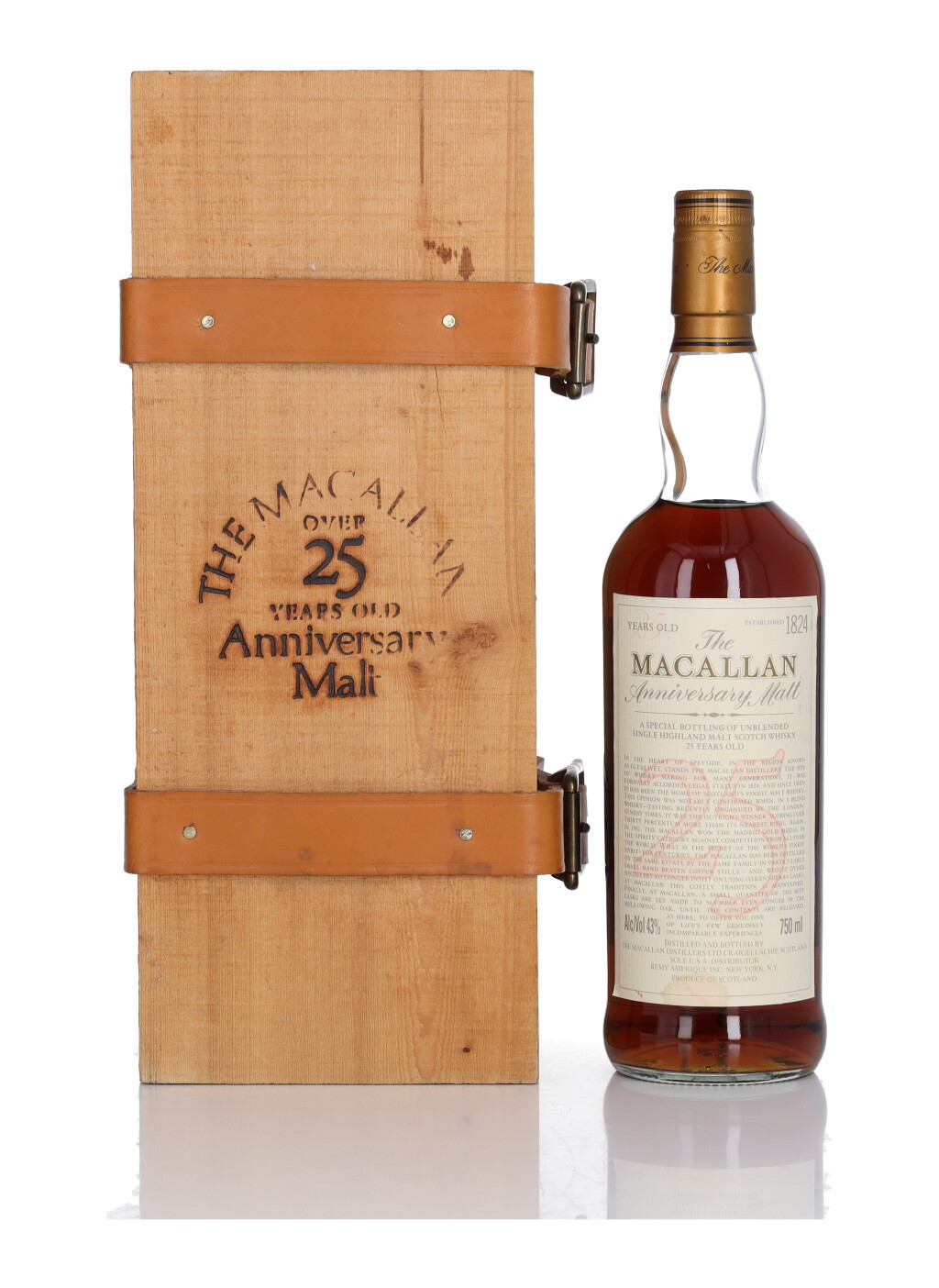 View full screen - View 1 of Lot 7. The Macallan 25 Year Old Anniversary Malt 43.0 abv NV (1 Bottle 75cl).