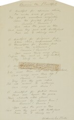 Bates, Katharine Lee | Complete autograph transcript of "America the Beautiful"