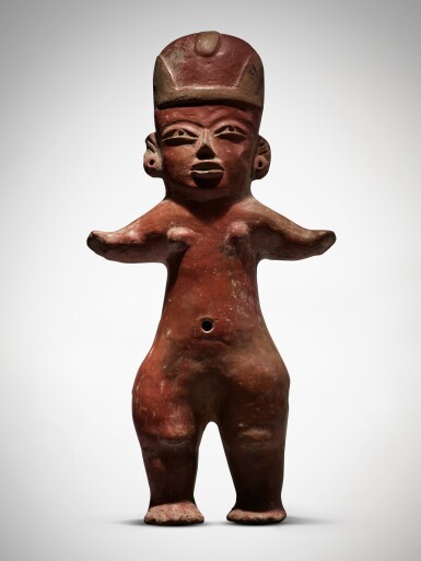 View full screen - View 1 of Lot 18. Tlatilco Figure, Morelos region, Type DK, Early Preclassic, circa 1200 - 900 BC.