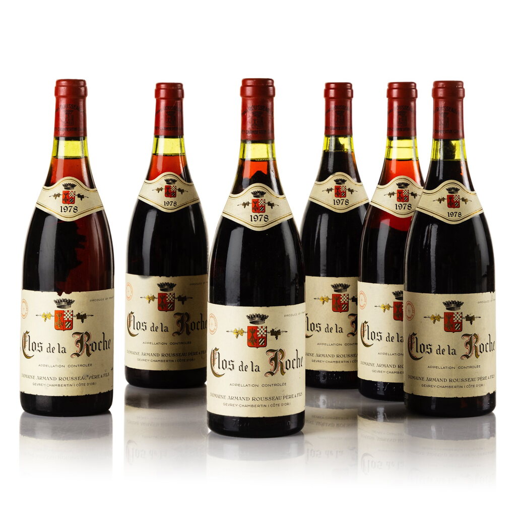 View full screen - View 1 of Lot 388. Clos de la Roche 1978 Domaine Armand Rousseau (6 BT).