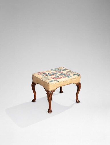 View full screen - View 1 of Lot 616. A Queen Anne walnut stool, circa 1715.