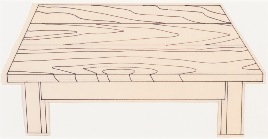 View full screen - View 1 of Lot 25. RICHARD ARTSCHWAGER | STUDY FOR TABLE.
