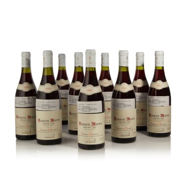 View full screen - View 1 of Lot 2. Bonnes Mares 1989 Domaine Georges Roumier (9 BT) .