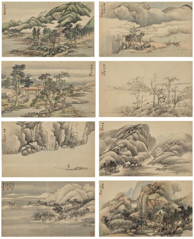 View full screen - View 1 of Lot 2535. CAI JIA (CIRCA 1680-1760) 蔡嘉 | LANDSCAPE AFTER ANCIENT MASTERS 倣宋元各家冊.