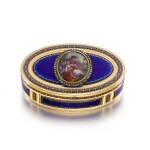 A jewelled gold and enamel snuff box, Friedrich Fyrwald, Stockholm, 1794,