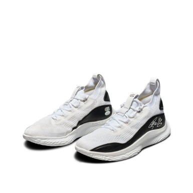 View full screen - View 1 of Lot 29. Stephen Curry 2021 Golden State Warriors Game Worn & Signed Sneakers.