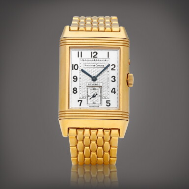 View full screen - View 1 of Lot 8786. Reverso Day-Night, Reference 270.2.54 | A pink gold reversible dual time wristwatch with 24 hours indication, Circa 1995 | 積家 | Reverso Day-Night 型號270.2.54 | 粉紅金可翻轉兩地時間腕錶,備24小時顯示,約1995年製.