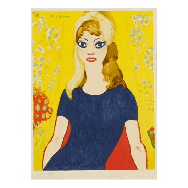 View full screen - View 1 of Lot 98. AFTER KEES VAN DONGEN | BRIGITTE BARDOT (JUFFERMANS 42B).