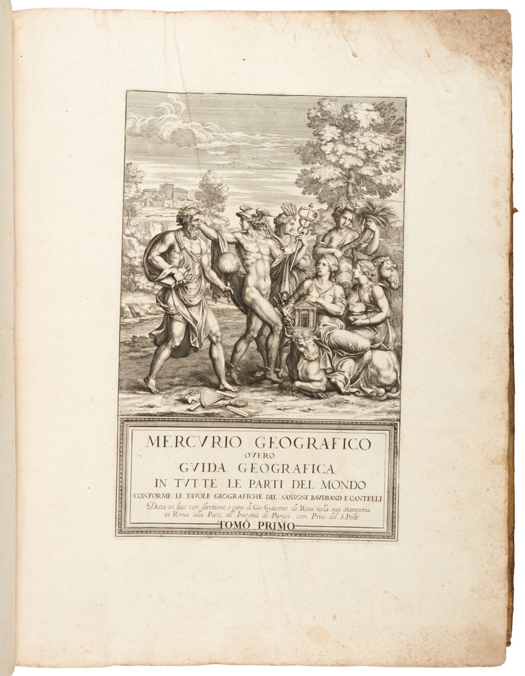 View full screen - View 1 of Lot 126. Mercurio geografico, Rome, 1692, contemporary vellum.