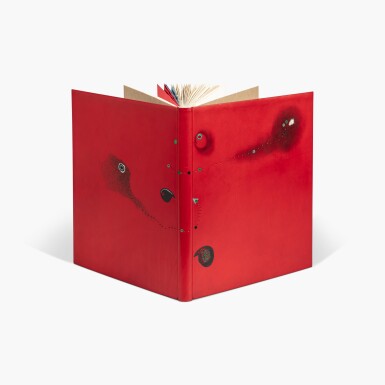 View full screen - View 1 of Lot 3. Combats kladologiques lettristes, 1970. Trois exemplaires du même livre sur différents papiers. Exemplaire Parizel dans une reliure lettriste de Jean de Gonet, signée J. Terme. .