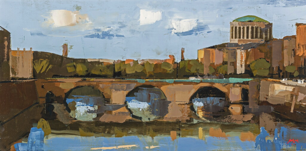 View full screen - View 1 of Lot 34. Grattan Bridge, Dublin.