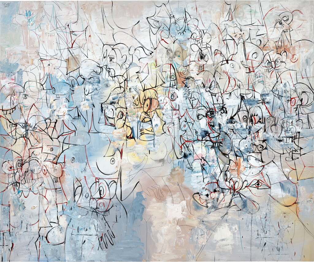 View full screen - View 1 of Lot 1129. George Condo 喬治 · 康多 | Back Channel 秘密渠道.