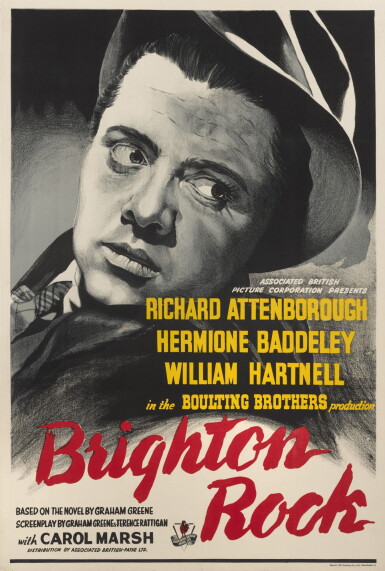 View full screen - View 1 of Lot 82. Brighton Rock (1947), poster, British.