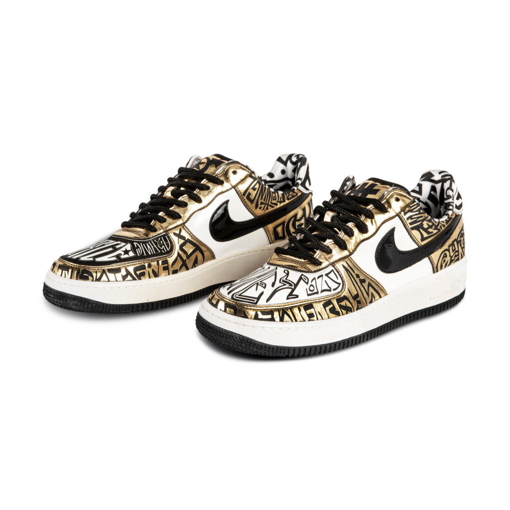 View full screen - View 1 of Lot 3. Nike Air Force 1 'Entourage x Undefeated x Fukijama Gold' | Size 9.