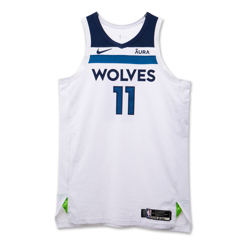 View full screen - View 1 of Lot 82. Naz Reid Minnesota Timberwolves 2024 NBA Playoffs Western Conference Finals Game Worn Association Edition Jersey | Game 4 | Matched to 5 Games .