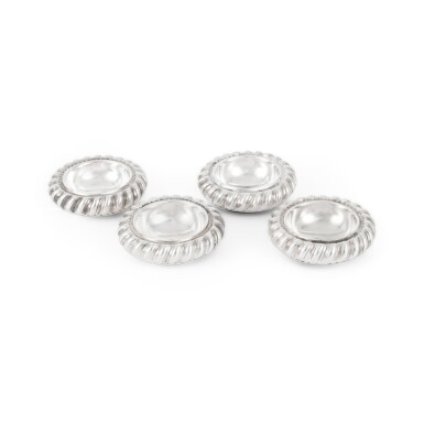 View full screen - View 1 of Lot 49. A Set of Four Irish Silver Salts, John Hamilton, Dublin, Circa 1715.