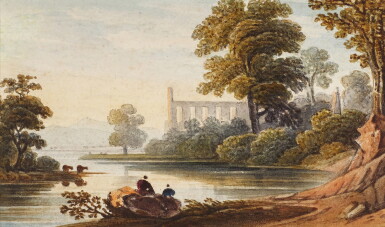 View full screen - View 1 of Lot 637. JOHN VARLEY, O.W.S. | Bolton Abbey, Yorkshire.