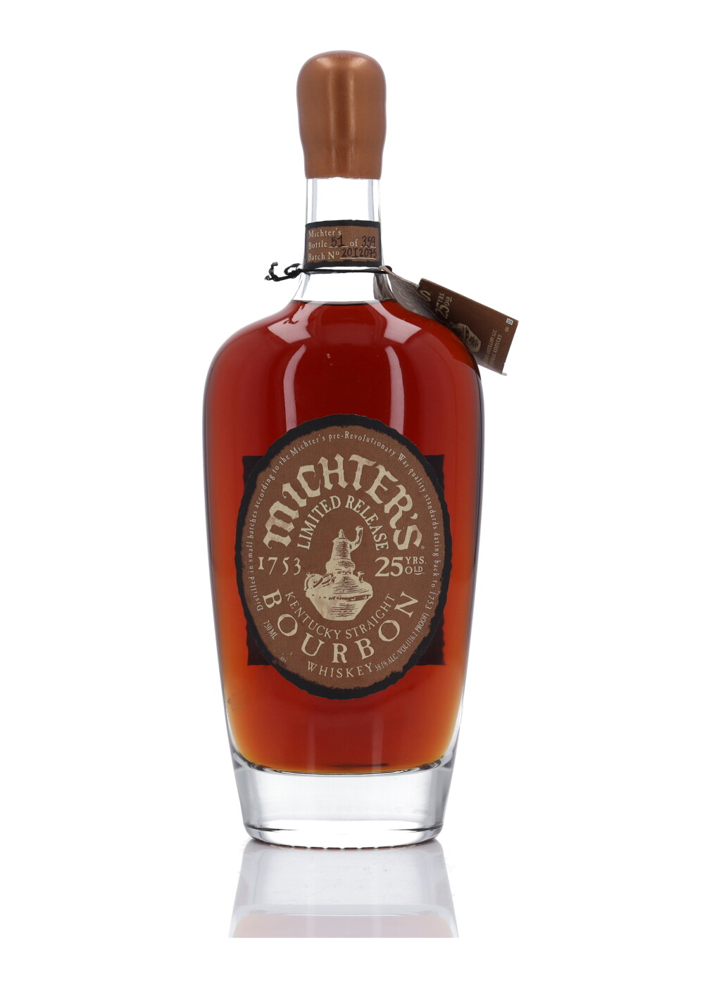 View full screen - View 1 of Lot 424. Michter's Small Batch Bourbon 25 Year Old 116.2 Proof NV (1 Bottle 75cl).